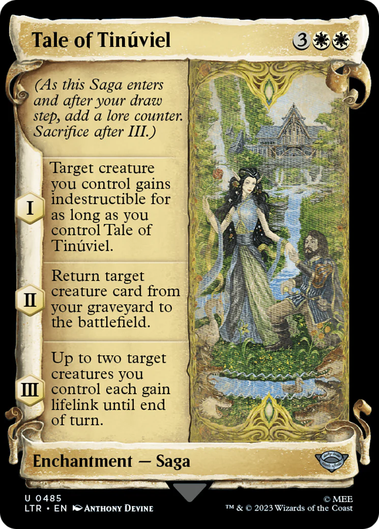 Tale of Tinúviel (LTR-485) - The Lord of the Rings: Tales of Middle-earth: (Showcase) Scroll [Uncommon]