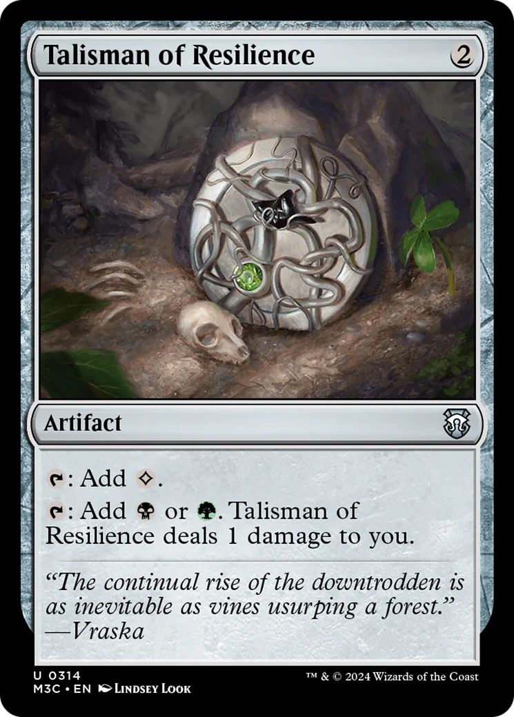 Talisman of Resilience (M3C-314) - Modern Horizons 3 Commander [Uncommon]