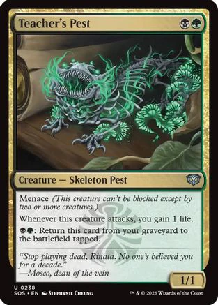 Teacher's Pest (SOS-238) - Secrets of Strixhaven [Uncommon]