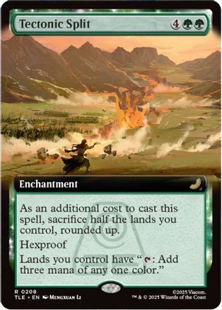 Tectonic Split (Extended Art) (TLE-208) - Avatar: The Last Airbender: Eternal-Legal [Rare]