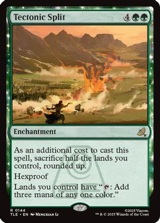 Tectonic Split (TLE-144) - Avatar: The Last Airbender: Eternal-Legal Foil [Rare]