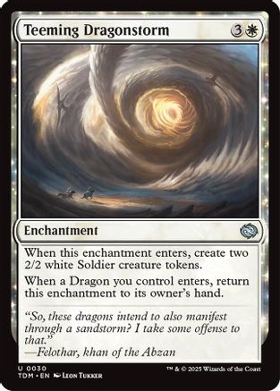 Teeming Dragonstorm (TDM-030) - Tarkir: Dragonstorm Foil [Uncommon]