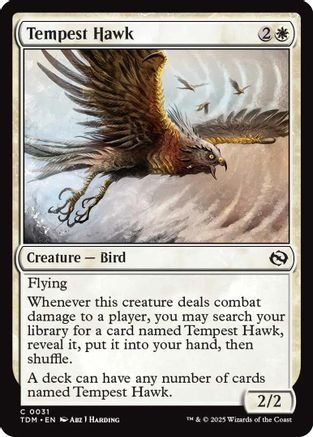 Tempest Hawk (TDM-031) - Tarkir: Dragonstorm [Common]