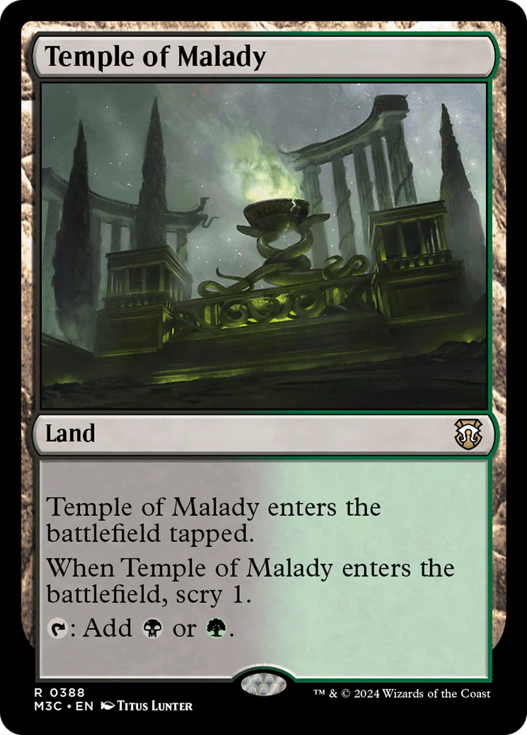 Temple of Malady (M3C-388) - Modern Horizons 3 Commander [Rare]
