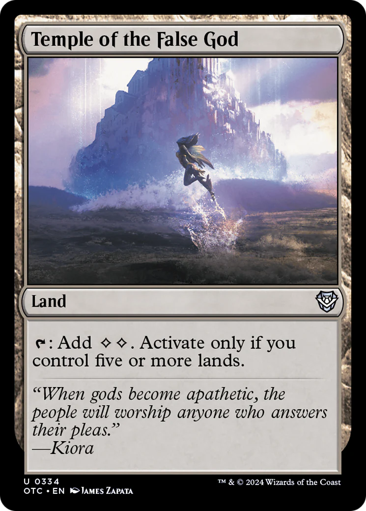Temple of the False God (OTC-334) - Outlaws of Thunder Junction Commander [Uncommon]