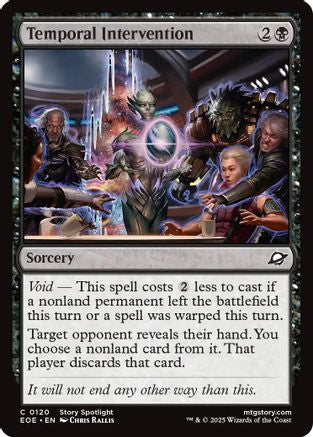 Temporal Intervention (EOE-120) - Edge of Eternities Foil [Common]