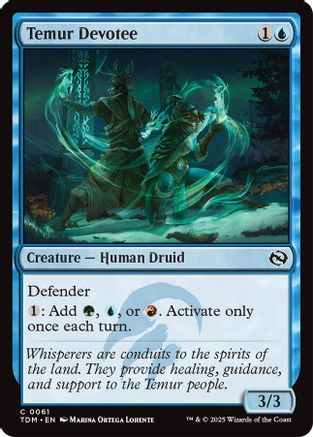 Temur Devotee (TDM-061) - Tarkir: Dragonstorm [Common]