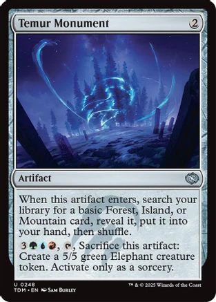 Temur Monument (TDM-248) - Tarkir: Dragonstorm Foil [Uncommon]