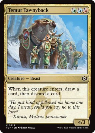 Temur Tawnyback (TDM-229) - Tarkir: Dragonstorm [Common]