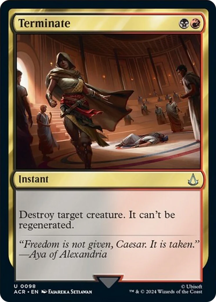 Terminate (ACR-098) - Assassin's Creed Foil [Uncommon]