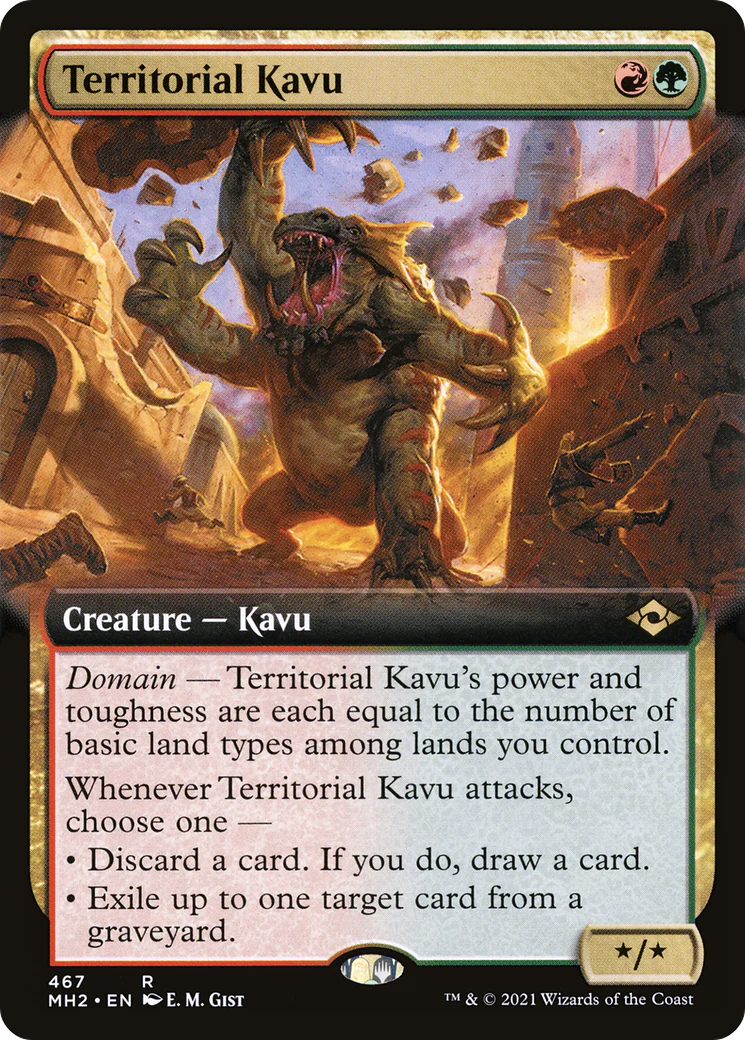 Territorial Kavu (MH2-467) - Modern Horizons 2: (Extended Art) [Rare]
