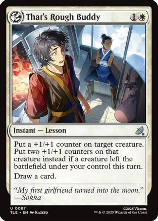 That's Rough Buddy (TLE-087) - Avatar: The Last Airbender: Eternal-Legal [Uncommon]