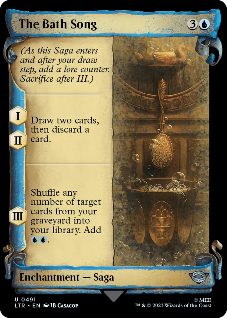 The Bath Song (LTR-491) - The Lord of the Rings: Tales of Middle-earth: (Showcase) Scroll [Uncommon]