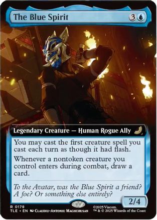 The Blue Spirit (Extended Art) (TLE-178) - Avatar: The Last Airbender: Eternal-Legal Foil [Rare]