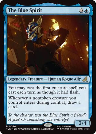 The Blue Spirit (TLE-090) - Avatar: The Last Airbender: Eternal-Legal Foil [Rare]