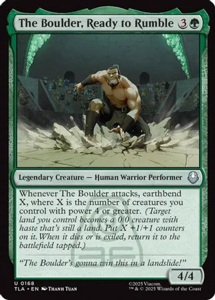 The Boulder, Ready to Rumble (TLA-168) - Avatar: The Last Airbender Foil [Uncommon]