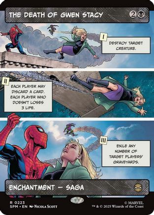 The Death of Gwen Stacy (Borderless) (SPM-223) - Marvel's Spider-Man [Rare]