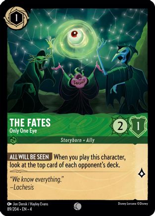 The Fates - Only One Eye (89/204) - Ursulas Return Cold Foil [Common]