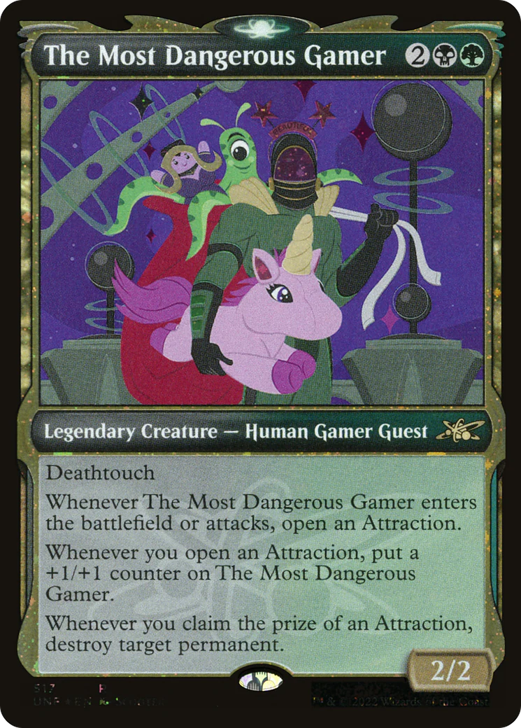The Most Dangerous Gamer (UNF-517) - Unfinity: (Showcase) Galaxy Foil [Rare]