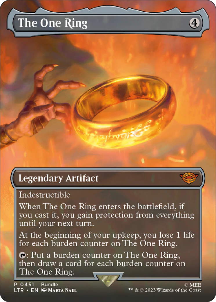 The One Ring (LTR-451) - The Lord of the Rings: Tales of Middle-earth (Borderless) Foil [Mythic]