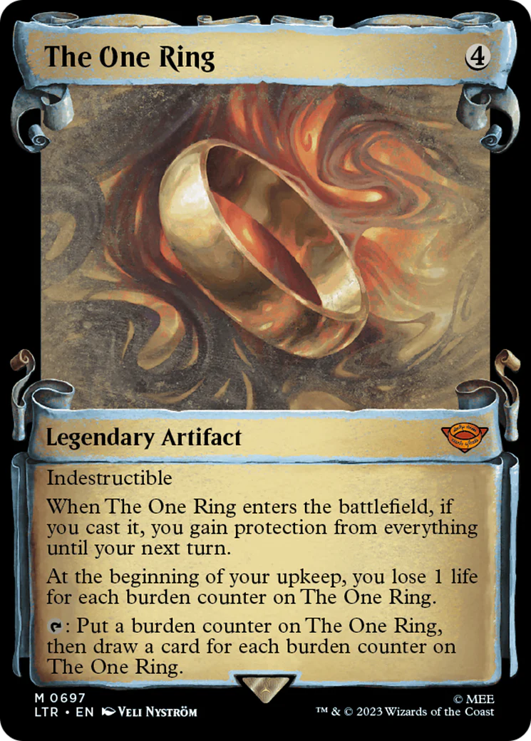 The One Ring (LTR-697) - The Lord of the Rings: Tales of Middle-earth: (Showcase) Scroll Foil [Mythic]
