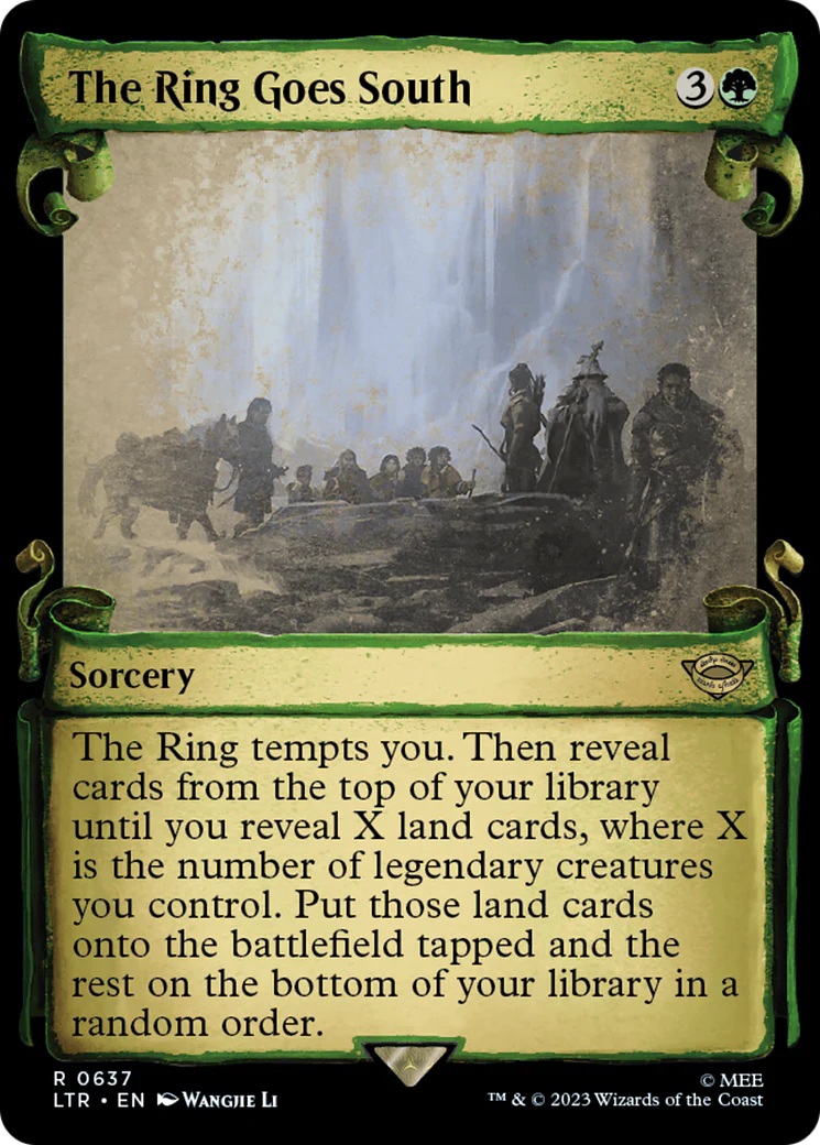 The Ring Goes South (LTR-637) - The Lord of the Rings: Tales of Middle-earth: (Showcase) Scroll Foil [Rare]