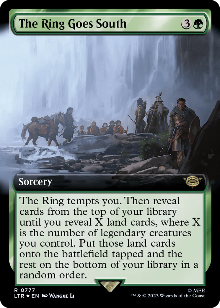 The Ring Goes South (LTR-777) - The Lord of the Rings: Tales of Middle-earth: (Extended Art) Surge Foil [Rare]