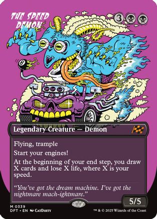 The Speed Demon (Borderless) (DFT-339) - Aetherdrift [Mythic]