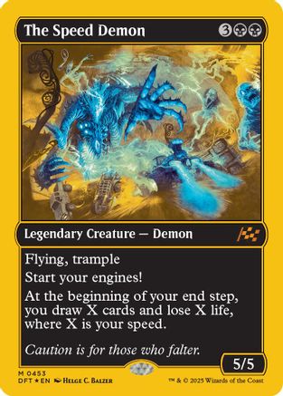 The Speed Demon (First-Place Foil) (DFT-453) - Aetherdrift Foil [Mythic]