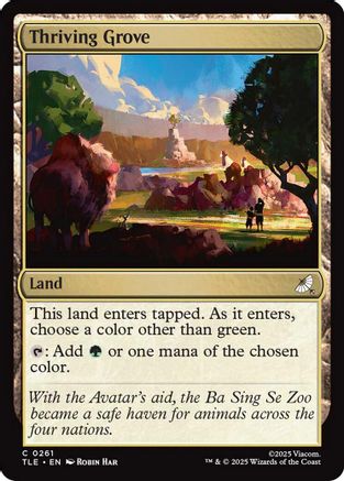 Thriving Grove (TLE-261) - Avatar: The Last Airbender: Eternal-Legal Foil [Common]