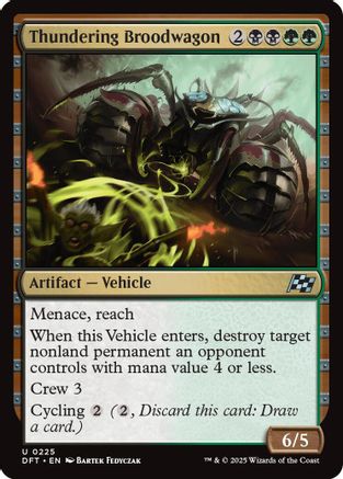 Thundering Broodwagon (DFT-225) - Aetherdrift Foil [Uncommon]