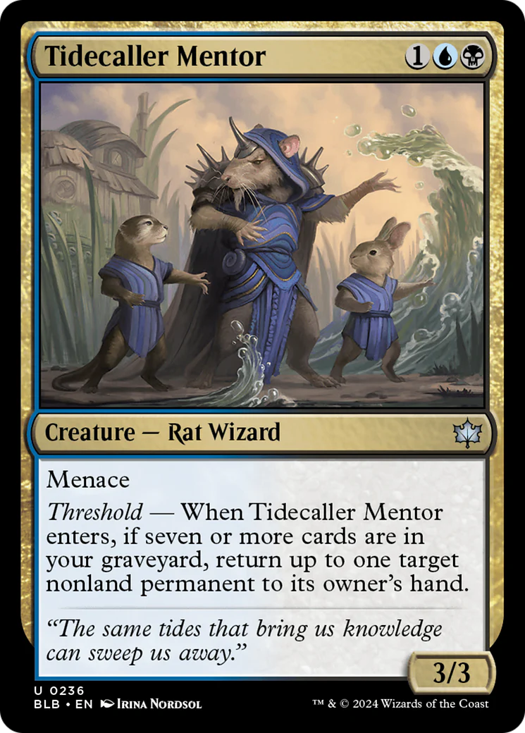 Tidecaller Mentor (BLB-236) - Bloomburrow [Uncommon]