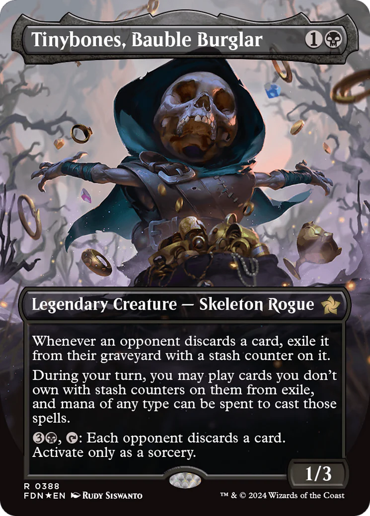 Tinybones, Bauble Burglar (FDN-388) - Foundations (Borderless) Foil [Rare]