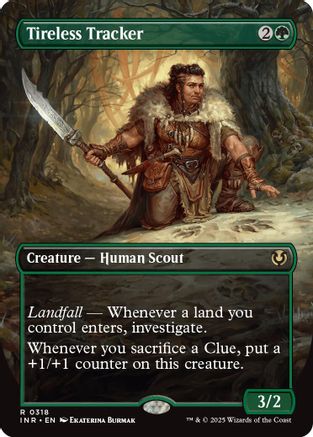 Tireless Tracker (Borderless) (INR-318) - Innistrad Remastered Foil [Rare]