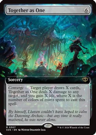 Together as One (Extended Art) (SOS-307) - Secrets of Strixhaven Foil [Rare]