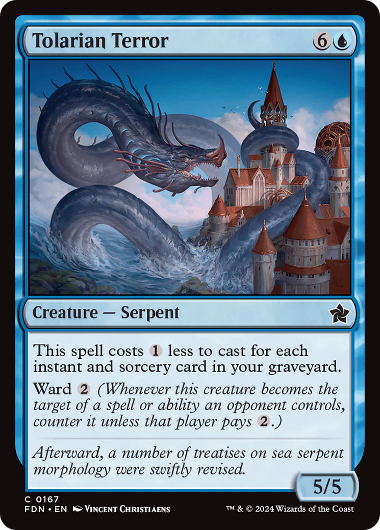 Tolarian Terror (FDN-167) - Foundations Foil [Common]