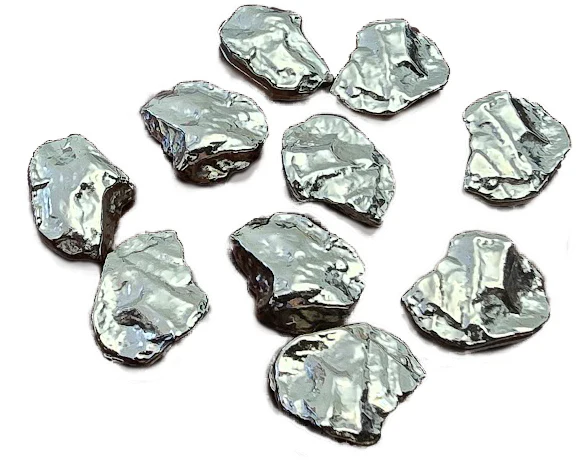 Top Shelf Gamer - Shiny Silver Nuggets (set of 10) - Image 2