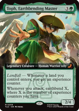 Toph, Earthbending Master (Extended Art) (TLE-209) - Avatar: The Last Airbender: Eternal-Legal Foil [Mythic]