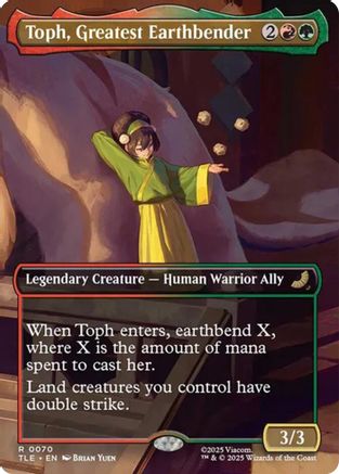 Toph, Greatest Earthbender (Borderless) (TLE-070) - Avatar: The Last Airbender: Eternal-Legal [Mythic]