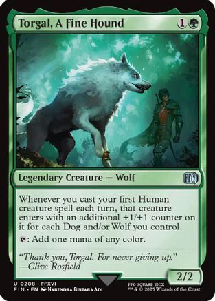 Torgal, A Fine Hound (FIN-208) - FINAL FANTASY [Uncommon]