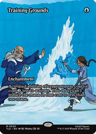 Training Grounds (Borderless) (TLE-020) - Avatar: The Last Airbender: Eternal-Legal Foil [Mythic]