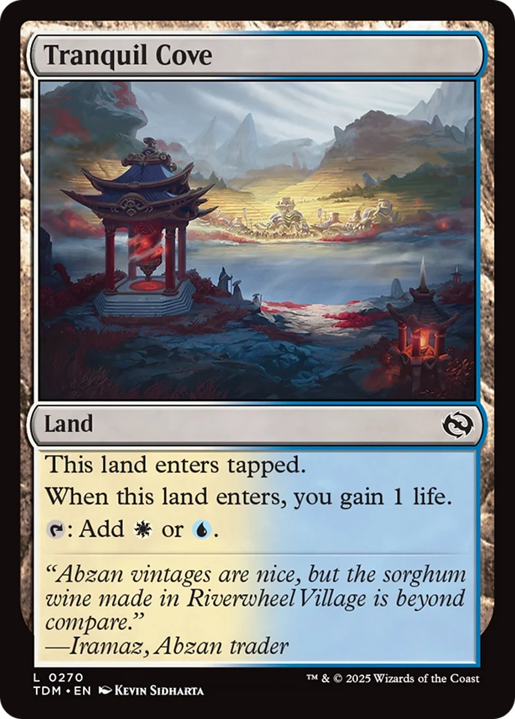 Tranquil Cove (TDM-270) - Tarkir: Dragonstorm Foil [Common]