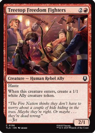 Treetop Freedom Fighters (TLA-156) - Avatar: The Last Airbender Foil [Common]