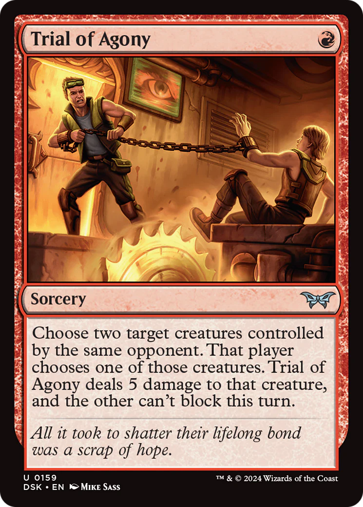 Trial of Agony (DSK-159) - Duskmourn: House of Horror Foil [Uncommon]