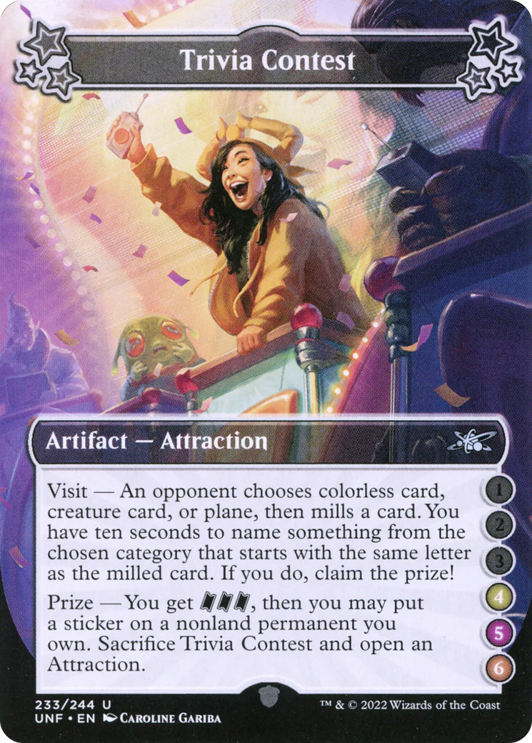 Trivia Contest (UNF-233F) - Unfinity Foil [Uncommon]