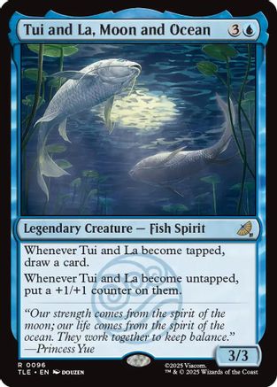 Tui and La, Moon and Ocean (TLE-096) - Avatar: The Last Airbender: Eternal-Legal Foil [Rare]