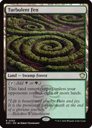 Turbulent Fen (SOC-055) - Commander: Secrets of Strixhaven [Rare]