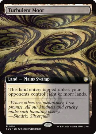 Turbulent Moor (Extended Art) (SOC-104) - Commander: Secrets of Strixhaven [Rare]