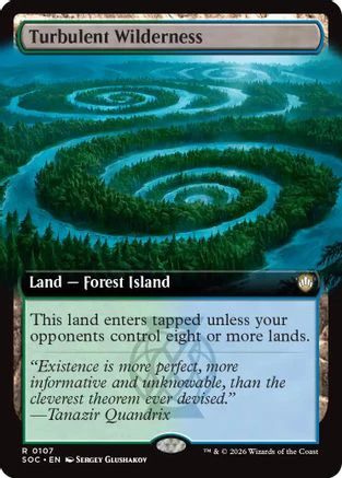 Turbulent Wilderness (Extended Art) (SOC-107) - Commander: Secrets of Strixhaven [Rare]