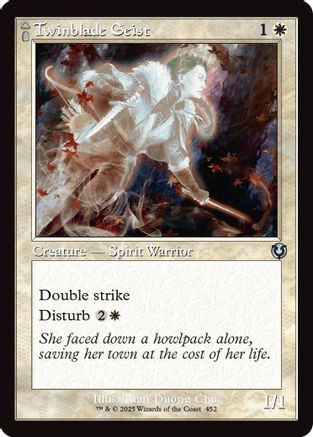 Twinblade Geist // Twinblade Invocation (Retro Frame) (INR-452) - Innistrad Remastered [Uncommon]